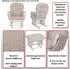 MCW Relaxsessel MCW-C76 Schaukelfunktion Bouclé-Stoff grau/weiß (95192)
