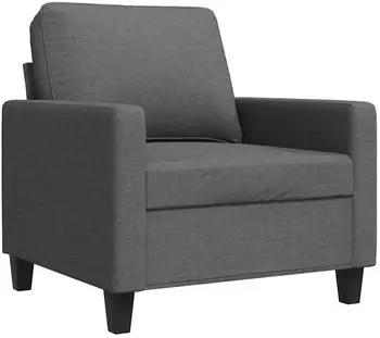 vidaXL Sofasessel Stoff Dunkelgrau 60cm (359148)