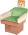 Phoenix Group AG Minecraft Drehsessel 360° mit Kopfstütze, 69x96cm, Polyester (13259566-0)