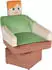 Phoenix Group AG Minecraft Drehsessel 360° mit Kopfstütze, 69x96cm, Polyester (13259566-0)