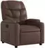 vidaXL Elektrischer Relaxsessel Kunstleder Braun (3204646)