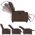 vidaXL Elektrischer Relaxsessel Kunstleder Braun (3204646)
