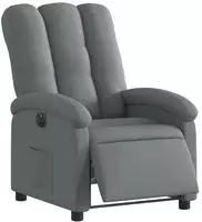 vidaXL Relaxsessel Elektrisch Dunkelgrau Stoff