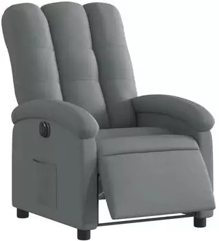 vidaXL Elektrischer Relaxsessel Dunkelgrauer Stoff