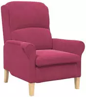 vidaXL Sessel Weinrot Samt
