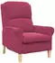 vidaXL Sessel Weinrot Samt, Holzbeine, 76x94x102cm