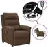 vidaXL Relaxsessel Elektrisch Braun Stoff (3098967)