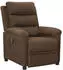 vidaXL Relaxsessel Elektrisch Braun Stoff (3098967)