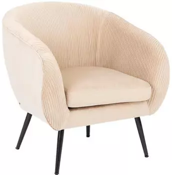 Atmosphera Solaro Sessel Samt Beige