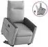 vidaXL Relaxsessel mit Aufstehhilfe Wolkengrau Stoff (3324051)