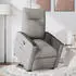 vidaXL Relaxsessel mit Aufstehhilfe Wolkengrau Stoff (3324051)