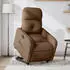 vidaXL Relaxsessel mit Aufstehhilfe Braun Stoff (3206799)