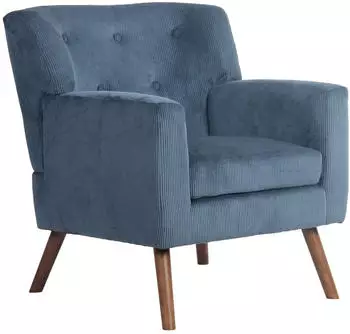 CLP Kioni Polstersessel Cordbezug Blau (326127)