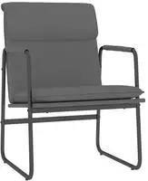 vidaXL Loungesessel Grau 55x64x80 cm Kunstleder