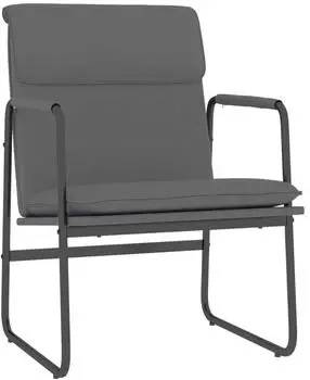vidaXL Loungesessel Kunstleder Grau 55x64x80cm (351363)