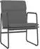 vidaXL Loungesessel Kunstleder Grau 55x64x80cm (351363)