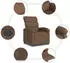 vidaXL Relaxsessel Elektrisch Stoff Braun (3203958)
