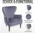 MCW Lounge-Sessel MCW-K37 Samt, creme-beige (MCW-K37)