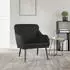 vidaXL Sessel 63x76x80cm Kunstleder Schwarz (351424)