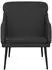 vidaXL Sessel 63x76x80cm Kunstleder Schwarz (351424)