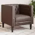 vidaXL Chesterfield Sessel Kunstleder Braun (372654)