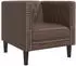 vidaXL Chesterfield Sessel Kunstleder Braun (372654)