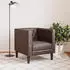 vidaXL Chesterfield Sessel Kunstleder Braun (372654)