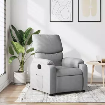 vidaXL Relaxsessel Stoff Hellgrau (3205680)
