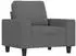 vidaXL Relaxsessel mit Hocker Stoff Dunkelgrau 60cm (3201144)