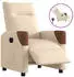 vidaXL Elektrischer Relaxsessel Stoff Creme (3323994)