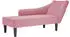vidaXL Chaiselongue mit rechter Armlehne, Samt, Rosa (4009795)