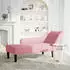 vidaXL Chaiselongue mit rechter Armlehne, Samt, Rosa (4009795)