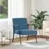 vidaXL Sessel Samt Blau 59x75x78cm