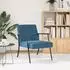 vidaXL Sessel Samt Blau 59x75x78cm