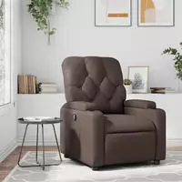 vidaXL Relaxsessel Braun Kunstleder