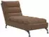 vidaXL Chaiselongue mit Kissen Braun Stoff (379471)
