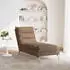 vidaXL Chaiselongue mit Kissen Braun Stoff (379471)