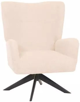 MCW Lounge-Sessel MCW-N65 drehbar Chenille creme-beige (MCW-N65)