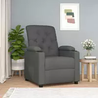 vidaXL Relaxsessel Dunkelgrau Stoff