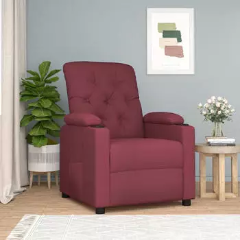 vidaXL Relaxsessel Weinrot Stoff (339105)