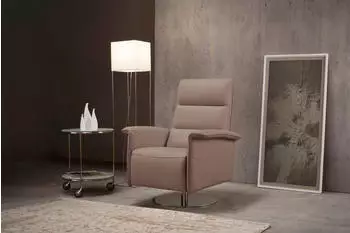 Egoitaliano Kelly Clubsessel Leder »BULL« beige (Safari), drehbar, Relaxfunktion