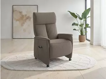 sit&more Cremona Comfort TV-Sessel Taupe 98% Polyester (52472647-0)