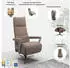 sit&more Vario Comfort TV-Sessel Polyester Creme 360° Drehfunktion 3 Motoren