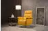 Egoitaliano Kelly Sessel Leder »BULL« gelb, drehbar mit Relaxfunktion