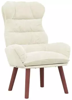 vidaXL Sessel Creme Samt 69x74x93cm (42001895)