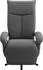 sit&more Amica TV-Sessel Kopfteilverstellung & Drehfunktion, dunkelgrau, 95% Polyester