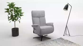 sit&more Triple Seven Xtra Large TV-Sessel Polyester grau bis 200kg