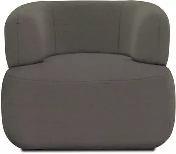 Domo Polsterm&ouml;bel Designsessel 100% Polyester, silber, 90x86x71cm (800012)