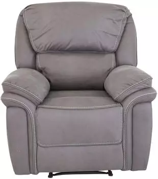 Livetastic Saranda Fernsehsessel Lederlook (vegan) Grau/Schwarz (002615038306)