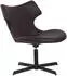 CLP Welland Loungesessel Kunstleder Metallgestell, braun (317804)